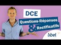 Marchs publics  dce questions rponses et rectificatifs