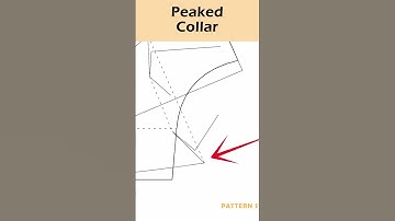 Peaked Collar Pattern Making_ How to draft Jacket Collar and Lapel [Pattern Making Tutorial]_#short