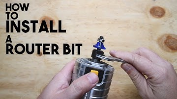 How to install a router bit