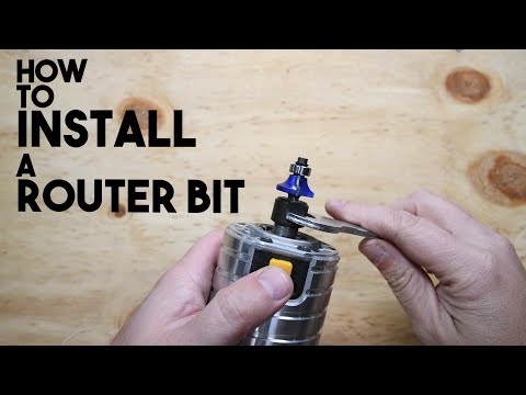 How to install a router bit