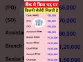 Bank Jobs Salary 💰 | Clerk se Chairman tak kitni salary milti hai? 🤔 #Shorts