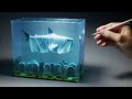 How to make a Ghost Shark in a Cemetery Diorama