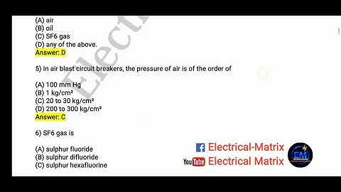 CIRCUIT BREAKER II MOST IMPORTANT MCQ