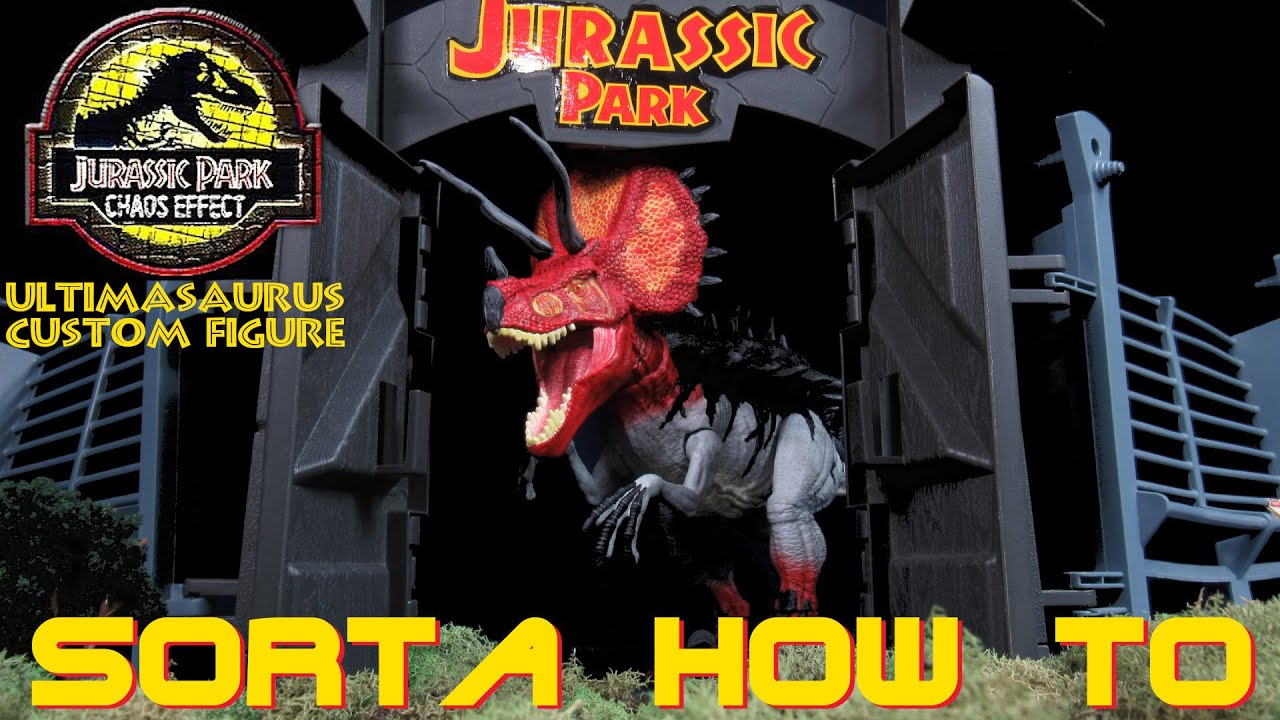 pics Ultimasaurus Custom custom jurassic park chaos effect ultimasaurus mattel tarbosaurus base sorta how to review