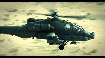 3D Animated Apache AH-64D Tests