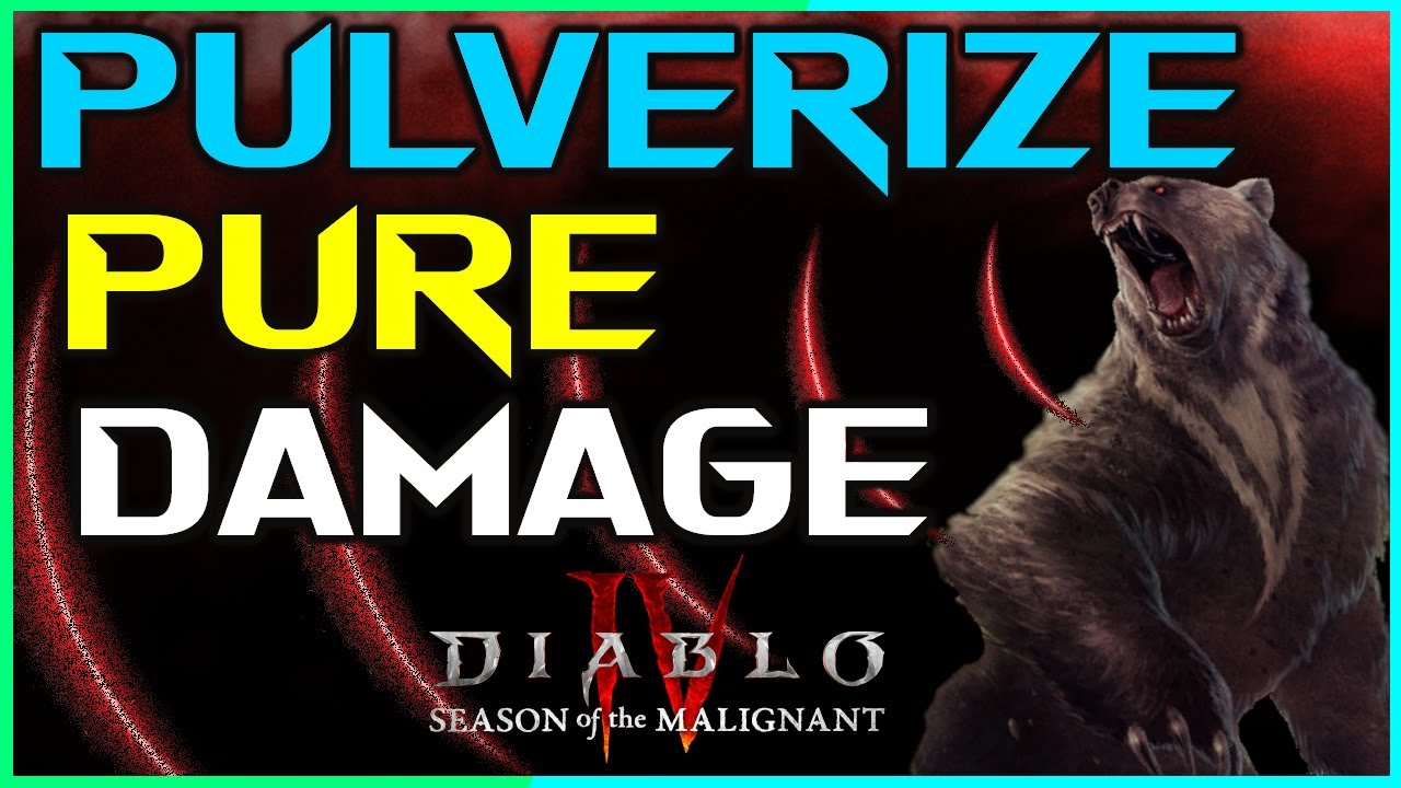 Diablo 4 - Pure Pulverize Druid Build Guide - Best Damage | Leveling ...
