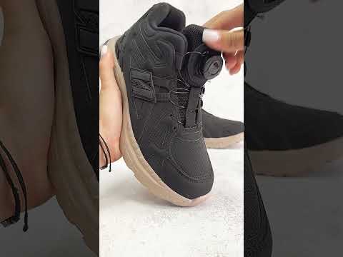 Дитяче демосизонне взуття для хлопчика черевики спортивні хайтопи утеплені на липучці РОЗМІР: 38-39, видео 1