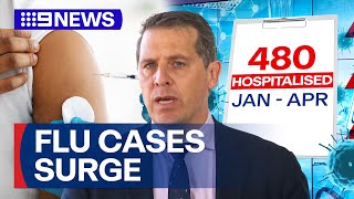 NSW Health urges vaccinations after a surge in flu cases | 9 News Australia