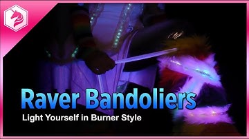 LEARN: Cosplay Glow Fur Raver Bandolier @adafruit #adafruit