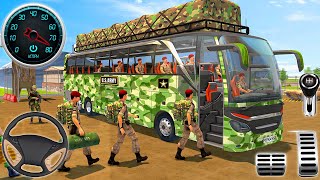 Offroad Army Bus Driving Simulator - US Soldier Transport Duty Driver - Android GamePlay screenshot 5