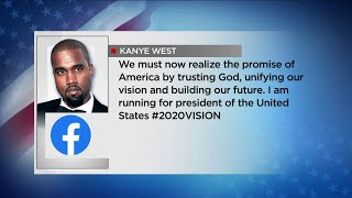 Kanye West announces 2020 bid
