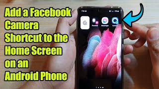 How to Add a Facebook Camera Shortcut to the Home Screen on an Android Phone screenshot 3