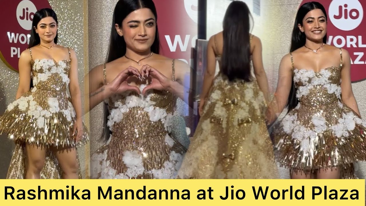 National Crush Rashmika Mandanna With Cute Smile Ramp Walk for Jio World Plaza at BKC😍❤️