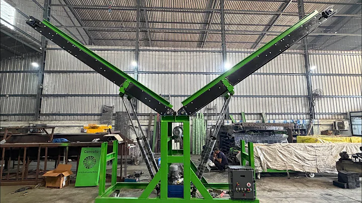 Heavy-Duty Bag Stacking Made Easy | 4-Cylinder Butterfly Conveyor by Convello