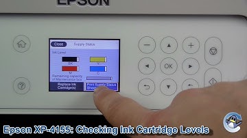 Epson Expression Home XP-4150/XP-4155: How to Check Estimated Ink Levels