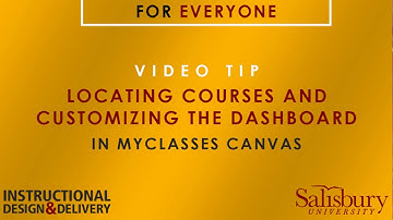 Locating Courses and Groups and Customizing the Dashboard