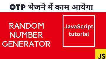 Javascript random number generator. Generate 6 digit Random Number generator using Javascript