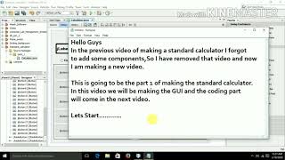 Standard calculator using java netbeans part-1.