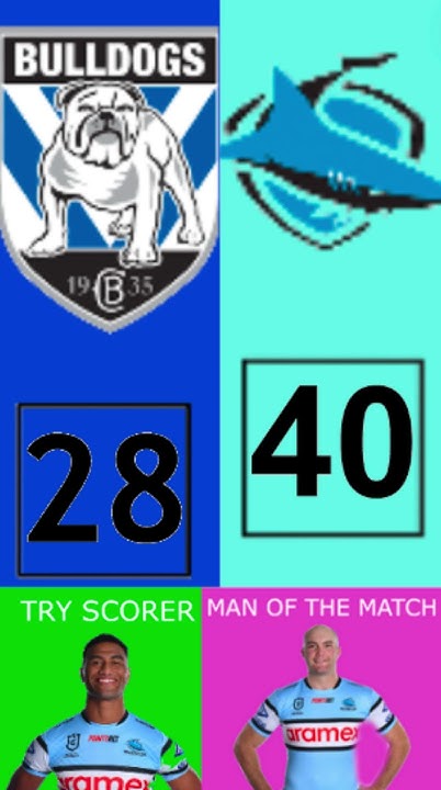 Sharks Vs Bulldogs Round 17 - YouTube