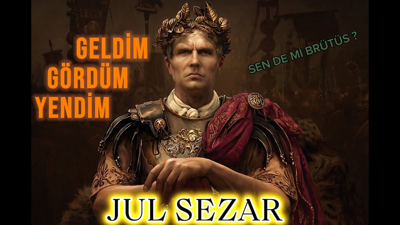 1-) GÜÇ  AŞK VE  İHANET - JUL SEZAR’IN  HAYATI