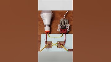 Staircase Wiring with Two way Switch Demonstration #shorts #youtube #video #electric
