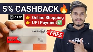 CRED IndusInd RuPay Credit Card Launch | 5% Cashback on Online &amp; CRED UPI Payments