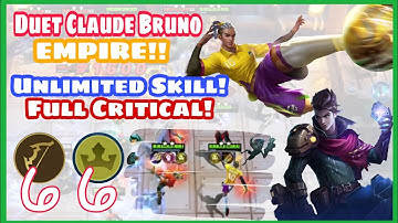 COMBO 6 MARKSMAN 6 EMPIRE! DUET CLAUDE EMPIRE BRUNO EMPIRE! BIJI KRISTAL GAMEPLAY MAGIC CHESS