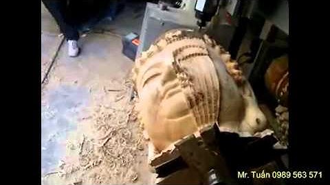 cắt đá cnc, cnc 4d, máy đục tượng gỗ, máy đục tượng đá, khắc tranh đá, tượng gỗ