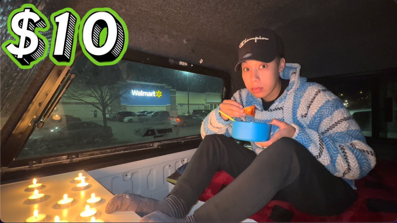 10 Meal And Heat Source Challenge Overnight Stay at Busiest WalMart