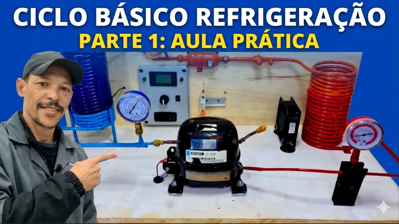Ciclo Básico de Refrigeração Parte 1 Curso de refrigeração domiciliar, comercial, climatização