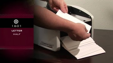 Martin Yale 1601 Automatic Paper Folding Machine Demo Video