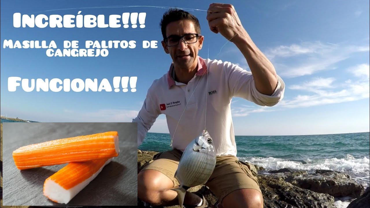 Pesca del sargo. Cómo hacer la masilla de cangrejo.