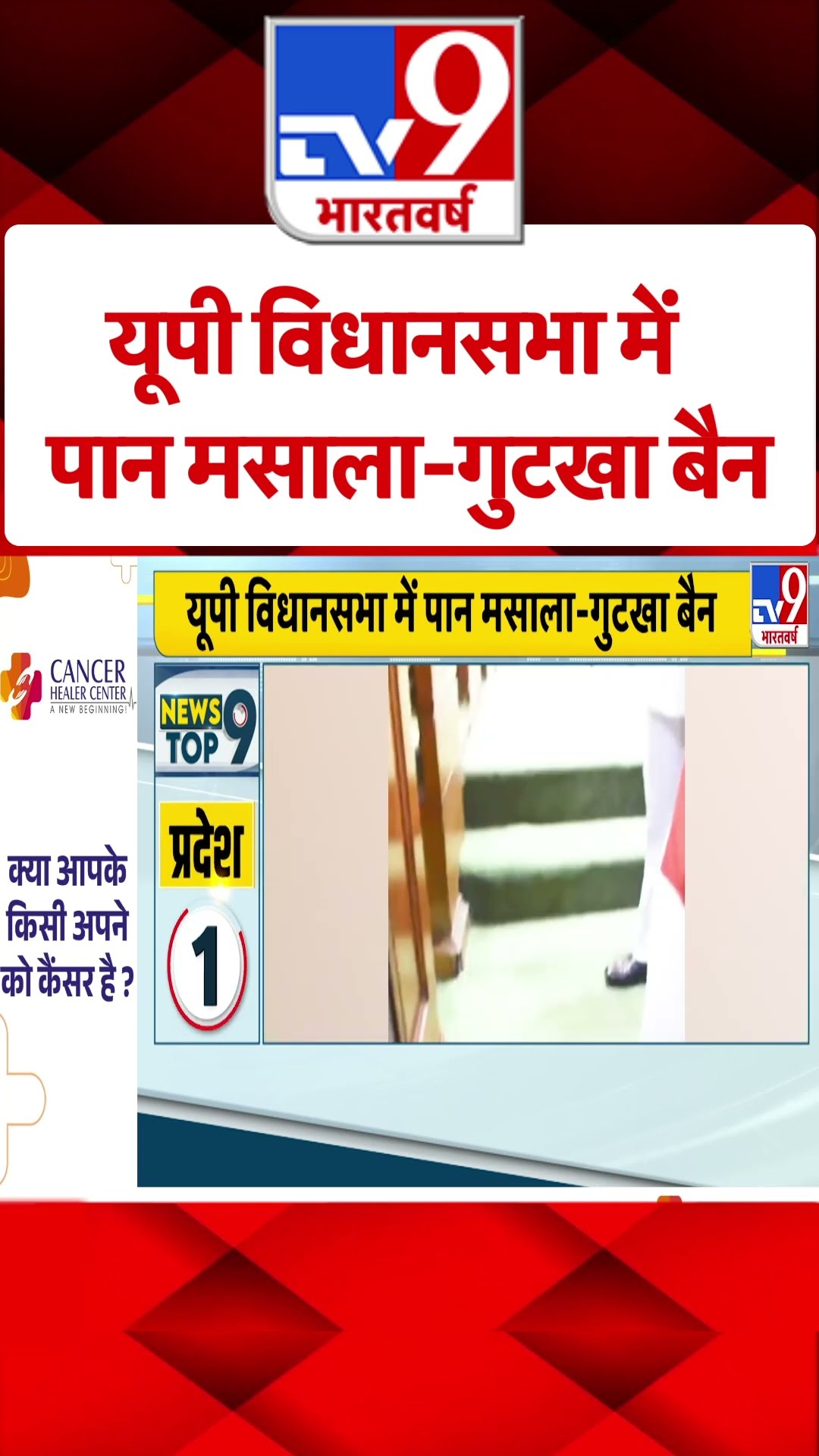 यूपी विधानसभा में पान मसाला-गुटखा बैन-TV9 | #shorts | #ytshorts
