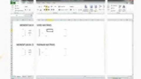 Cara mencari Invers dan Determinan Matriks melalui Microsoft Excel