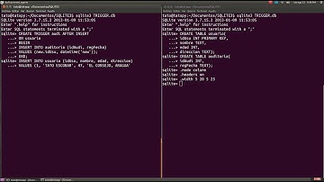 SQLITE 3 TRIGGER / DISPARADOR TP. 12