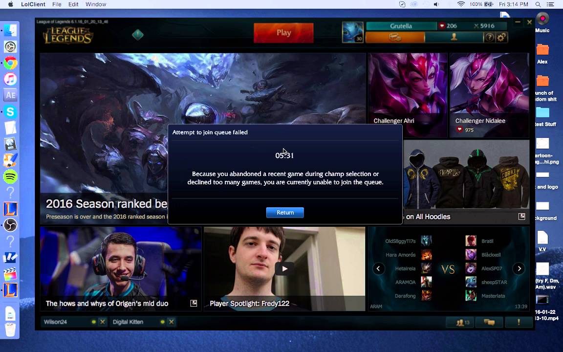 LoL - Client bug (second part)