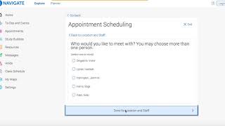 NSO Registration Help Appt Scheduling