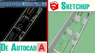 Como exportar de Autocad a Sketchup 2020 l BIEN EXPLICADO