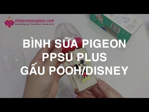 Bình Sữa Pigeon PPSU Plus Gấu Pooh/Disney | Shopconyeugiasi