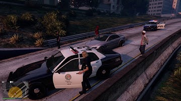 LSPDFR: Suspect evades arrest in pursuit (gets caught)