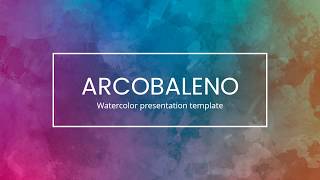 Arcobaleno - Watercolor Powerpoint Template