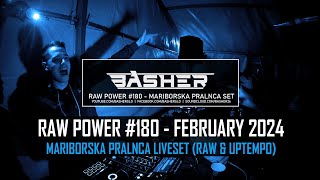 Basher - RAW Power #180 (Mariborska Pralnca Liveset) (Raw Hardstyle & Uptempo Mix February 2024)