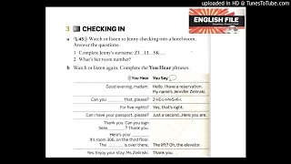 1PE 1.45 Practical English: Checking in