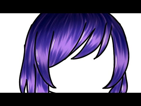 How to shade hair in Gacha - YouTube