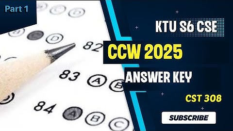 CCW- Comprehensive Course Work| PYQ Discussion |April 2025 |KTU S6 CSE| CST 308| Part 1| #ktu #2019