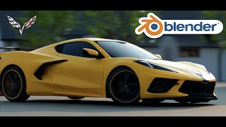 The Last Corvette - Blender Car Animation