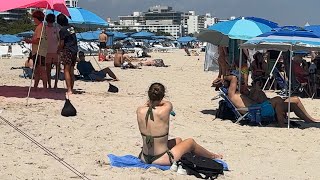 🇺🇸 Sunny day at Miami beach walk | beach walk 4k