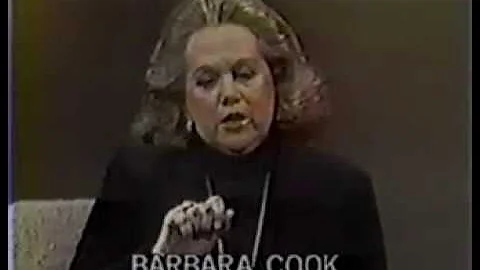Barbara Cook on The Dick Cavett Show, 1982.