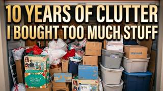 I BOUGHT TOO MUCH! DECLUTTERING MY STORAGE SERIES DAY 1! 10 YEARS OF CLUTTER! YIKES! HELP ME JESUS!