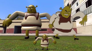 SHREK 2D SANIC CLONE MEMES Vs SHREK 3D SANIC CLONES MEMES in Garry's Mod